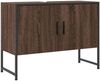 vidaXL Waschbeckenunterschrank Braun Eichen-Optik 80x33x60 cm 842465 Bild 2