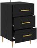 vidaXL Nachttisch Schwarz Eichen-Optik 40 x 40 x 66 cm Holzwerkstoff 882109 Bild 5