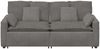 vidaXL Modulares Sofa mit Kissen Hellgrau 3321137 Bild 4