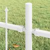 vidaXL Gartenzaun 5 pcs Weiß 170 x 215 cm Pulverbeschichteter Stahl 3360158 Bild 3