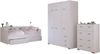 Jugendzimmer-Set >Sleep 41< 4-teilig, Bett, Schübe, Kleiderschrank, Kommode, in Weiß Bild 3
