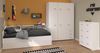 Jugendzimmer-Set >Sleep 41< 4-teilig, Bett, Schübe, Kleiderschrank, Kommode, in Weiß Bild 2