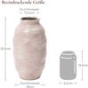 Hometopia Ondina Vase Rosa, Keramik Blumenvase Höhe 31,5 cm Bild 5