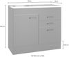 OPTIFIT Spülenschrank OPTImulti Breite 100 cm, Tiefe 50 cm, mit Spülenauflage Bild 4