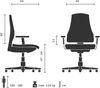 hjh OFFICE Home Office Bürostuhl AVEA I Stoff Grau Bild 5