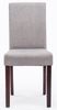 4er Set Esszimmerstuhl DALAN - Stoff Hellgrau 41x47x91 cm Cappucino | Essstühle Esszimmerstühle Küchenstühle Wohnzimmerstühle Bild 2