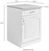 wiho Küchen Unterschrank Linz 60 cm breit, in Landhaus-Optik Bild 4