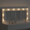 vidaXL Waschtischspiegel Rechtwinklig Weiß 100 x 45 x 18 cm 868325 Bild 3