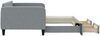 vidaXL Tagesbett Ausziehbar mit Schubladen Hellgrau 100x190 cm Stoff 3196895 Bild 4
