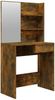 vidaXL Schminktisch mit Spiegel Räuchereiche 74,5 x 40 x 141 cm Bild 2