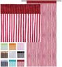 Fadenvorhang Lurex- Optik Fadengardine mit Stangendurchzug Türvorhang, attraktiv und modern in vielen verschiedenen Ausführungen erhältlich Rot 90x250cm Bild 4