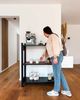 Standregal TILO, Stahl 20 x 100 x 40 cm, schwarz, modern, industrial design Bild 3
