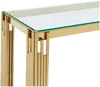 Vente-unique - NOMELANO Konsole Glas Gold - B 43,5 cm x H 78 cm x L 123,5 cm Bild 5
