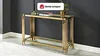 Vente-unique - NOMELANO Konsole Glas Gold - B 43,5 cm x H 78 cm x L 123,5 cm Bild 2