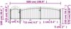 vidaXL Gartentor Woerden mit Speerspitze 5 x 1,25 m Schwarz 146323 Bild 5