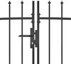vidaXL Gartentor Woerden mit Speerspitze 5 x 1,25 m Schwarz 146323 Bild 3