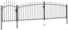 vidaXL Gartentor Woerden mit Speerspitze 5 x 1,25 m Schwarz 146323 Bild 2