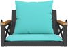 vidaXL Hängesessel mit Kissen Schwarz 63x62x40 cm Poly Rattan 368178 Bild 4