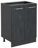 Küchenunterschrank R-Line Schwarz Beton 60 cm ohne Arbeitsplatte Vicco Bild 4