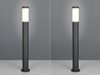 2er Set moderne LED Pollerleuchten aus Edelstahl in Schwarz, Höhe 80cm Bild 3