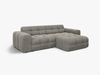 Micadoni Ecksofa Kendal 4-Sitzer Rechts Samt Magic Velvet Dunkelgrau Bild 2
