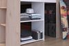 Kinderzimmer-Set >Lucas 11< 2-teilig, Weiss / Eiche Dekor, Hochbett mit Kleiderschrank Bild 4