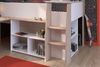 Kinderzimmer-Set >Lucas 11< 2-teilig, Weiss / Eiche Dekor, Hochbett mit Kleiderschrank Bild 2