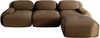Modulares Ecksofa, montagefrei ergonomisch haustierfreundlich extra-breite Armlehnen 32D hochelastische Polsterung, Cordstoff, Braun, Bild 4