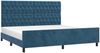 vidaXL Bettgestell ohne Matratze Dunkelblau 200x200 cm Samt 3125962 Bild 3