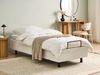 Verstellbares Bett ohne Kopfteil Bouclé DUKE 90 x 200 cm Cremeweiß Bild 2