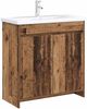 vidaXL Badunterschrank Altholz 78,5 x 37,5 x 81 cm Holzwerkstoff 890790 Bild 3
