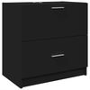 vidaXL Waschbeckenunterschrank Schwarz 59x37x59 cm Holzwerkstoff 848109 Bild 2