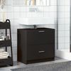 vidaXL Waschbeckenunterschrank Schwarz 59x37x59 cm Holzwerkstoff 848109 Bild 3
