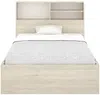 Vente-unique - VARDIEL Bett Holz, Platte BeigeWeiß - B 127,4 cm x H 110 cm x L 217,6 cm Bild 4