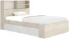 Vente-unique - VARDIEL Bett Holz, Platte BeigeWeiß - B 127,4 cm x H 110 cm x L 217,6 cm Bild 3