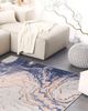 Teppich beige-blau 140x200 cm Kurzflor GEBZE Bild 3