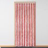 Moritz Flauschvorhang aus Chenille 100 x 230 cm rot weiß Türvorhang als Fliegenschutz Insektenschutz für Camping Wohnwagen Bild 2