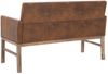vidaXL Sitzbank mit Armlehnen 140 cm Braun Wildleder-Optik 281338 Bild 5