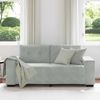 vidaXL Zweisitzer-Sofa Hellgrau 180x77x82 cm Samt 4105122 Bild 3