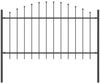 vidaXL Gartenzaun 8 pcs Grau 170 x 140 cm Pulverbeschichteter Stahl 3360131 Bild 5