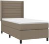 vidaXL Boxspringbett mit Matratze & LED Taupe 80x200 cm Stoff 3138353 Bild 4