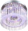 LED Deckenleuchte, verchromt, Kristalle, Glas, D 37 cm Bild 3