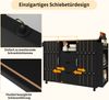 Kücheninsel 110x42x90cm mit Schubladen, klappbarer Tischplatte & Schiebetüren – Multifunktionaler Küchenwagen Bild 5