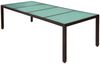 vidaXL 11-tlg. Garten-Essgruppe mit Auflagen Poly Rattan Braun 42569 Bild 5