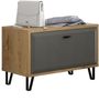 trendteam Spiegel Cheyenne, Eiche Navarra Melamin/Filz Dunkelgrau Tiefzieh, B/H/T: 79 / 85 / 16 cm Bild 2