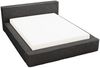 GRAINGOLD Lago Bett 160x200, Polsterbett mit Bettkasten und Kopfteil, Fell-Stoff, Schwarz Bild 2