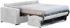 Dmora 3-Sitzer Schlafsofa Marcon, Schlafsofa fürs Wohnzimmer, gepolstert, abnehmbar, 100 % Made in Italy-Qualität, 220x95 h100 cm, Hellgrau Bild 4