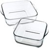 Auflaufformset für den Backofen 1690037 Durchsichtig Kristall 1 L (2 Stück) Default Title Bild 2
