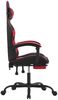 vidaXL Gaming-Stuhl mit Fußstütze Schwarz und Rot Kunstleder [3143855] Bild 4