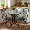 HTI-Living Garten-Essgruppe Sitzgruppe Metall Bistro Set mit Motiv Byzanz für Balkon und Terrasse, (Set, 3-tlg, 1 Tisch 2 Stühle), Sitzgruppe Essgruppe Balkonset Bild 4